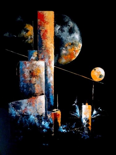 "le Juste équilibre" başlıklı Tablo Jean Maurice Silvain tarafından, Orijinal sanat, Akrilik