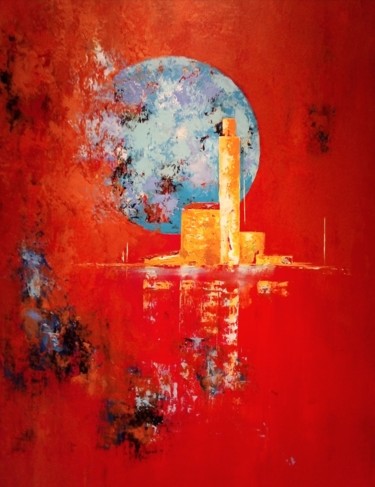 Painting titled "Une certaine idée d…" by Jean Maurice Silvain, Original Artwork, Acrylic