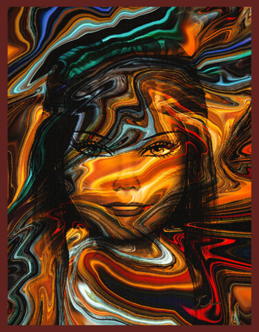 Arts numériques intitulée "SAHARA.....Esprit d…" par Jeanmi, Œuvre d'art originale, Peinture numérique