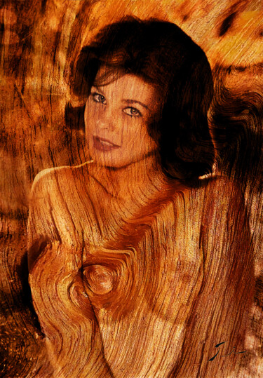 Digital Arts titled "MERIAM.....WOOD" by Jeanmi, Original Artwork, Digital Painting