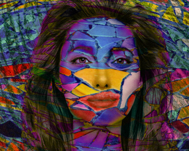 Arts numériques intitulée "VENICE.....Mosaic" par Jeanmi, Œuvre d'art originale, Peinture numérique
