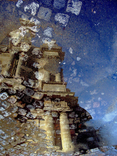 Photographie intitulée "ruines englouties" par Jean-Michel Armand, Œuvre d'art originale, Photographie numérique