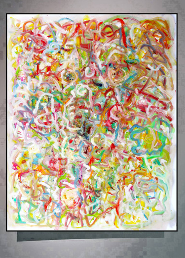 Painting titled "TWIST AGAIN" by Jean Mirre, Original Artwork, Oil