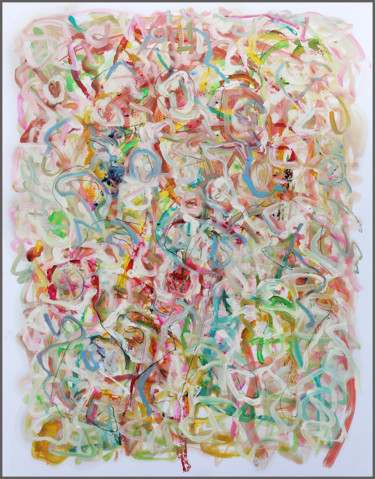 Картина под названием "INTIME" - Jean Mirre, Подлинное произведение искусства, Масло