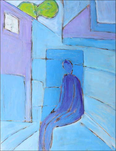Картина под названием "ROOM" - Jean Mirre, Подлинное произведение искусства, Масло