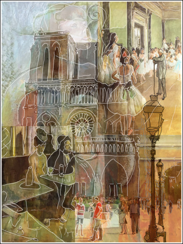 Digital Arts titled "NOTRE-DAME de PARIS" by Jean Mirre, Original Artwork
