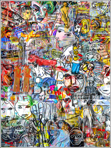 Arte digital titulada "BAROC'ART1" por Jean Mirre, Obra de arte original, Foto-montaje