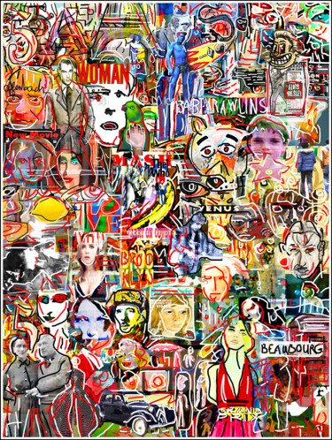 Digital Arts titled "KEROUAC" by Jean Mirre, Original Artwork