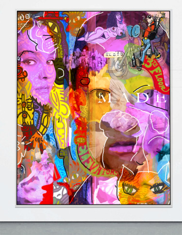 Digitale Kunst mit dem Titel "LUCIEN" von Jean Mirre, Original-Kunstwerk