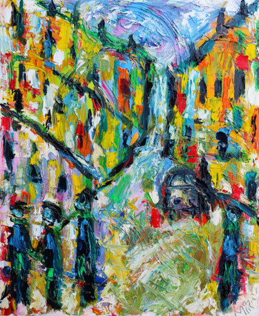 Painting titled "RUE MADEMOISELLE  s…" by Jean Mirre, Original Artwork, Oil