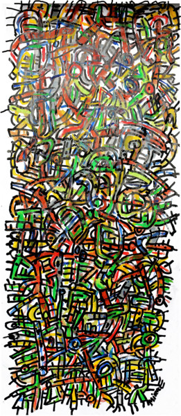 Peinture intitulée "SONNTAG" par Jean Mirre, Œuvre d'art originale, Acrylique