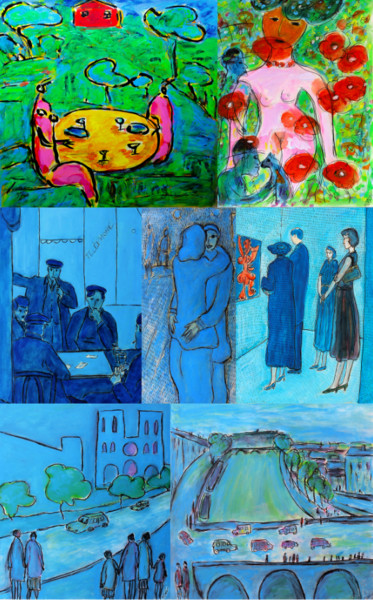 Peinture intitulée "Novembre en couleur…" par Jean Mirre, Œuvre d'art originale, Huile