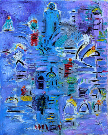 Pittura intitolato "CAIRO" da Jean Mirre, Opera d'arte originale, Olio