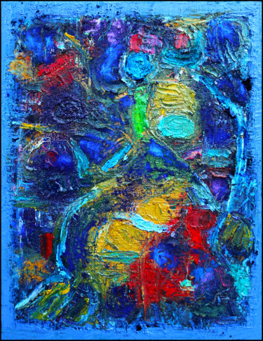 Картина под названием "QUEEN MOM" - Jean Mirre, Подлинное произведение искусства, Масло Установлен на Деревянная рама для но…