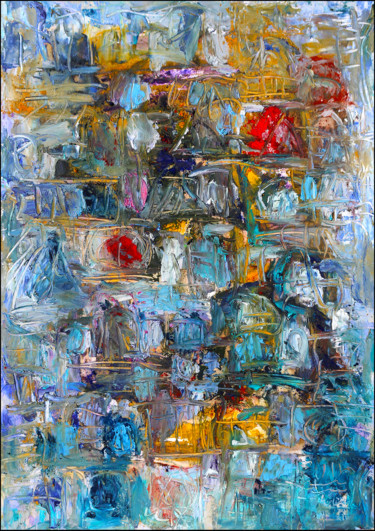 FOREIGN LANGUAGES Painting titled "FOREIGN LANGUAGES" by Jean Mirre, Original Art, Oil