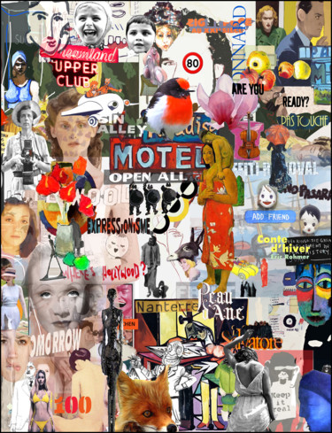 Digitale Kunst mit dem Titel "100 Tomorrow" von Jean Mirre, Original-Kunstwerk, Digitale Malerei