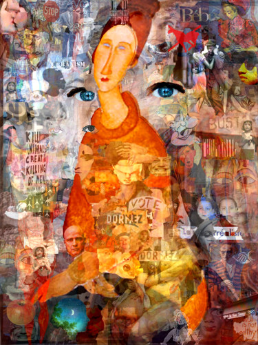 Digitale Kunst mit dem Titel "L'inHumanité" von Jean Mirre, Original-Kunstwerk, Fotomontage