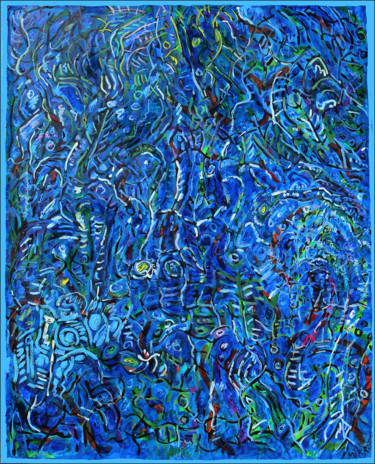 Картина под названием "Forêt" - Jean Mirre, Подлинное произведение искусства, Масло Установлен на Деревянная рама для носилок