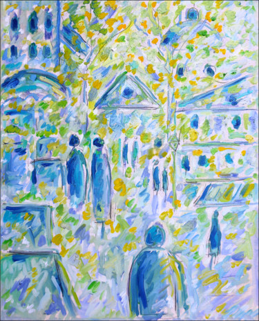 Peinture intitulée "Rêve à deux1" par Jean Mirre, Œuvre d'art originale, Huile