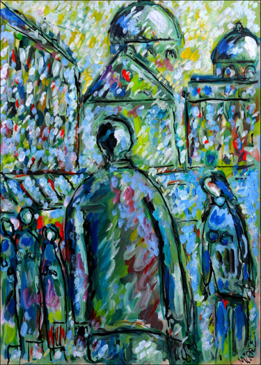 Malarstwo zatytułowany „Meeting Paris” autorstwa Jean Mirre, Oryginalna praca, Olej
