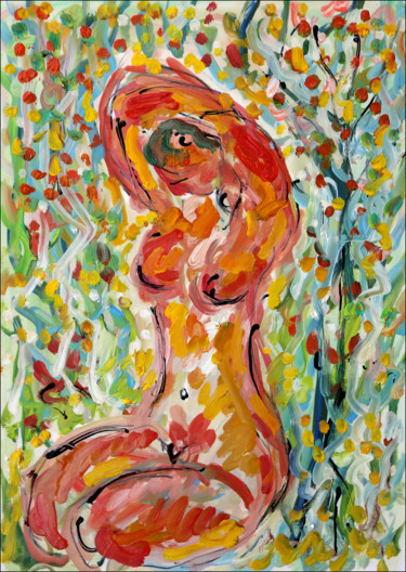 Картина под названием "Morning Grace" - Jean Mirre, Подлинное произведение искусства, Масло