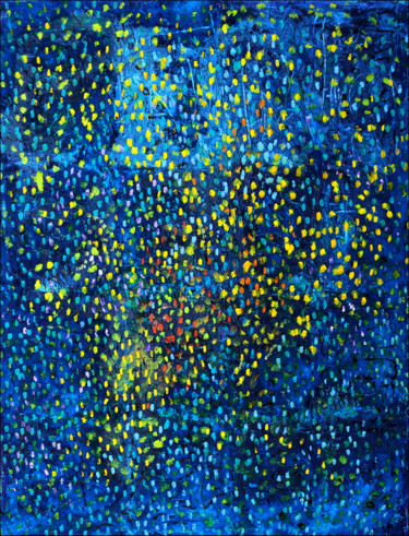 Painting titled "Constellation  du S…" by Jean Mirre, Original Artwork, Oil Mounted on Wood Stretcher frame