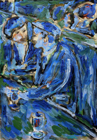 Malerei mit dem Titel "NEVERENDING LOVE" von Jean Mirre, Original-Kunstwerk, Öl