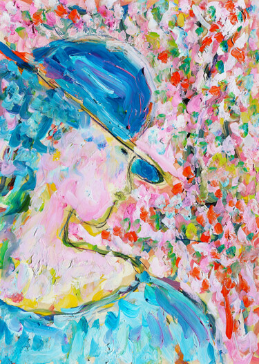 Peinture intitulée "Blooming" par Jean Mirre, Œuvre d'art originale, Huile