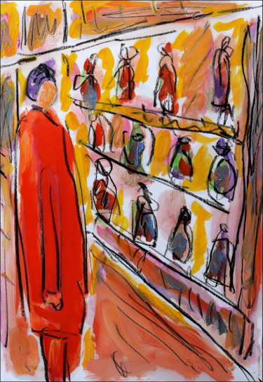 Картина под названием "Buy buy" - Jean Mirre, Подлинное произведение искусства, Масло