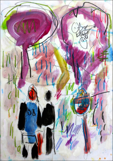 Peinture intitulée "La grande boucle" par Jean Mirre, Œuvre d'art originale, Huile