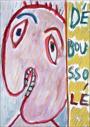 Malerei mit dem Titel "Déboussolés" von Jean Mirre, Original-Kunstwerk, Öl