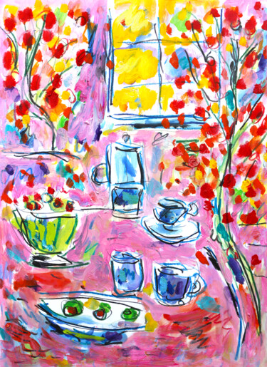 Peinture intitulée "Good morning1" par Jean Mirre, Œuvre d'art originale, Huile