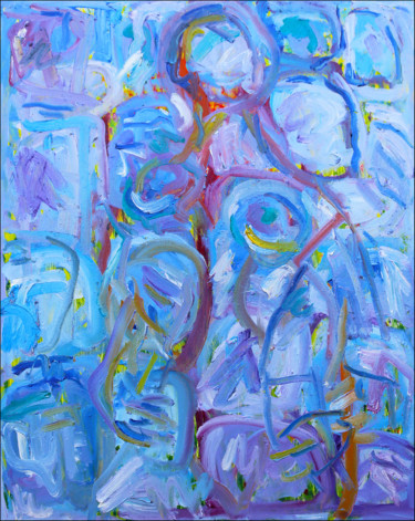 Картина под названием "Médecine douce" - Jean Mirre, Подлинное произведение искусства, Масло Установлен на Деревянная рама д…