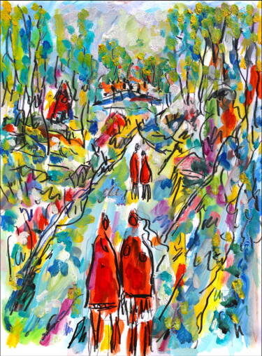 Peinture intitulée "Savoie" par Jean Mirre, Œuvre d'art originale, Huile