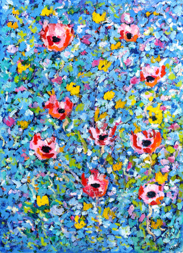 Картина под названием "Tapestry" - Jean Mirre, Подлинное произведение искусства, Масло Установлен на Деревянная рама для нос…