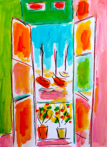 Schilderij getiteld "Osons Matisse" door Jean Mirre, Origineel Kunstwerk, Olie