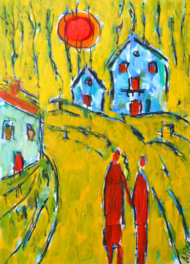 Peinture intitulée "Home is where you w…" par Jean Mirre, Œuvre d'art originale, Huile