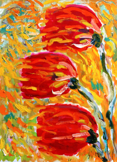 Картина под названием "Emotions2" - Jean Mirre, Подлинное произведение искусства, Масло