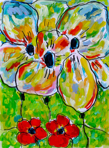 Peinture intitulée "Cueillez votre jeun…" par Jean Mirre, Œuvre d'art originale, Crayon