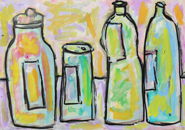 Pittura intitolato "Grocery" da Jean Mirre, Opera d'arte originale, Olio