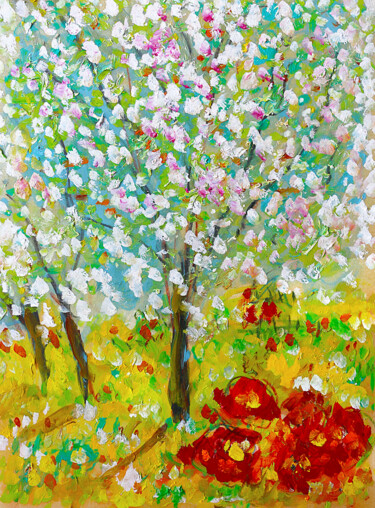Malarstwo zatytułowany „Easter” autorstwa Jean Mirre, Oryginalna praca, Olej