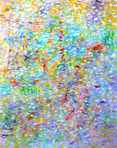 Peinture intitulée "Aquathink" par Jean Mirre, Œuvre d'art originale, Huile Monté sur Châssis en bois