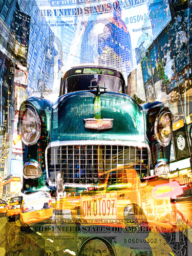 Digitale Kunst mit dem Titel "NYC" von Jean Mirre, Original-Kunstwerk