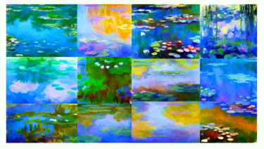 Digital Arts titled "MONET WATER LILIES" by Jean Mirre, Original Artwork