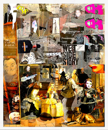 Digital Arts titled "Las Meninas Presse…" by Jean Mirre, Original Artwork, Photo Montage