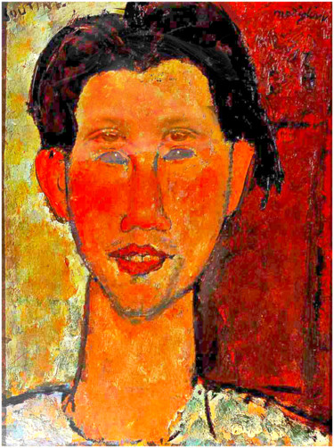 Arte digitale intitolato "Soutine by Modiglia…" da Jean Mirre, Opera d'arte originale, Fotomontaggio