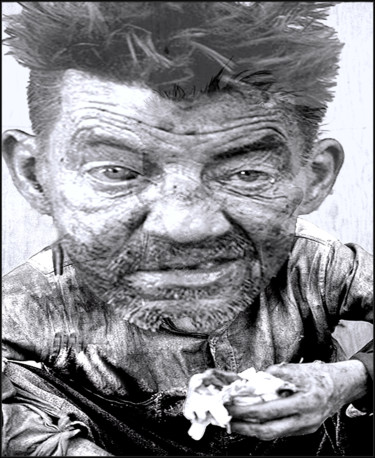 Digital Arts titled "Unbearable Poverty…" by Jean Mirre, Original Artwork, Photo Montage