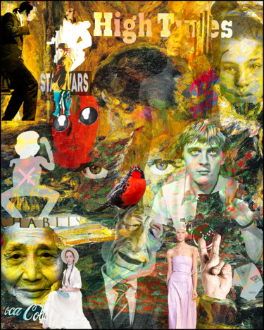 Digital Arts titled "HIGH TIMES" by Jean Mirre, Original Artwork, Collages