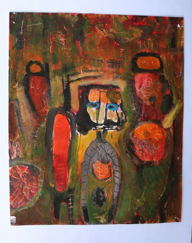 VIEILLESSE Peinture intitulée "VIEILLESSE" par Jean Mirre, Œuvre d'art originale, Huile