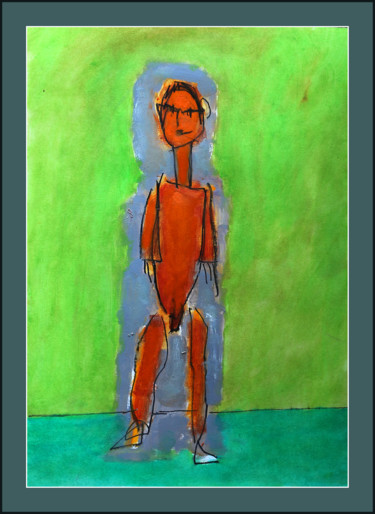 Картина под названием "ADAM" - Jean Mirre, Подлинное произведение искусства, Масло
